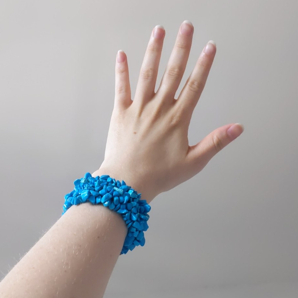 Blue stone bracelet